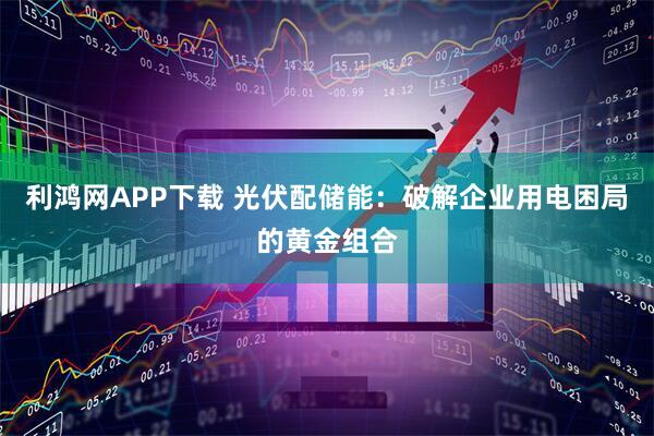 利鸿网APP下载 光伏配储能：破解企业用电困局的黄金组合